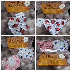 Babador para bebê tipo bandana