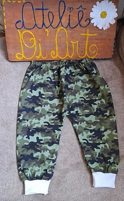 Calça Camuflada Bebê