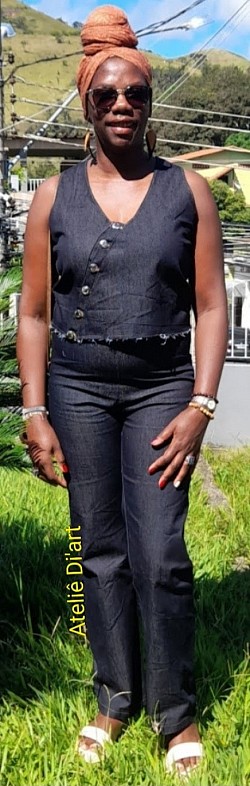 Cropped e calça
